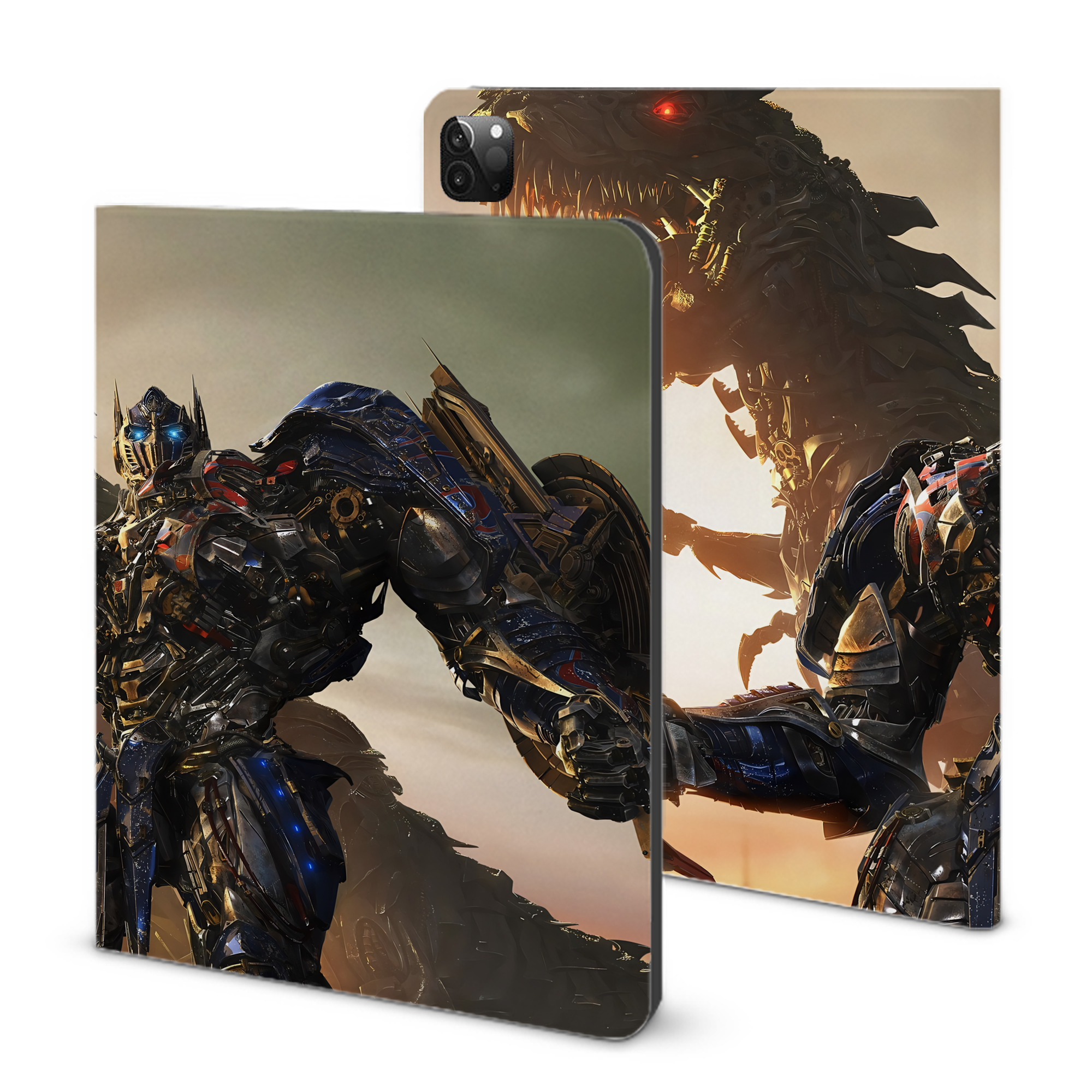 （画像用） Transformers トランスフォーマー IPadケース ペンホルダー付き ブックスタイルデザイン
